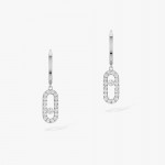 Messika - Move Uno Hoop White Gold Earring 